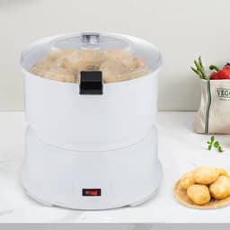 Flolife - Elektrische snelle aardappelschiller - Capaciteit 85 W 1,76 lbs - Schilmachine - Roestvrijstalen messen - Keuken en restaurant — thumbnail 3