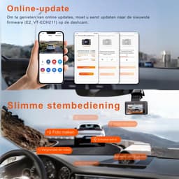 Aurixi® Dual Dashcam - Voor en Achter Camera – Auto Camera Met Nachtzicht - Zwart- 14cm x 15cm x 11cm — thumbnail 4