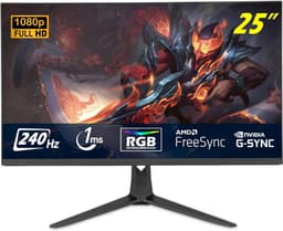 REN® Gaming Monitor 240hz - Gaming Monitor - Zwart - ‎18 x 43 x 56 cm; 5 kg — thumbnail 1