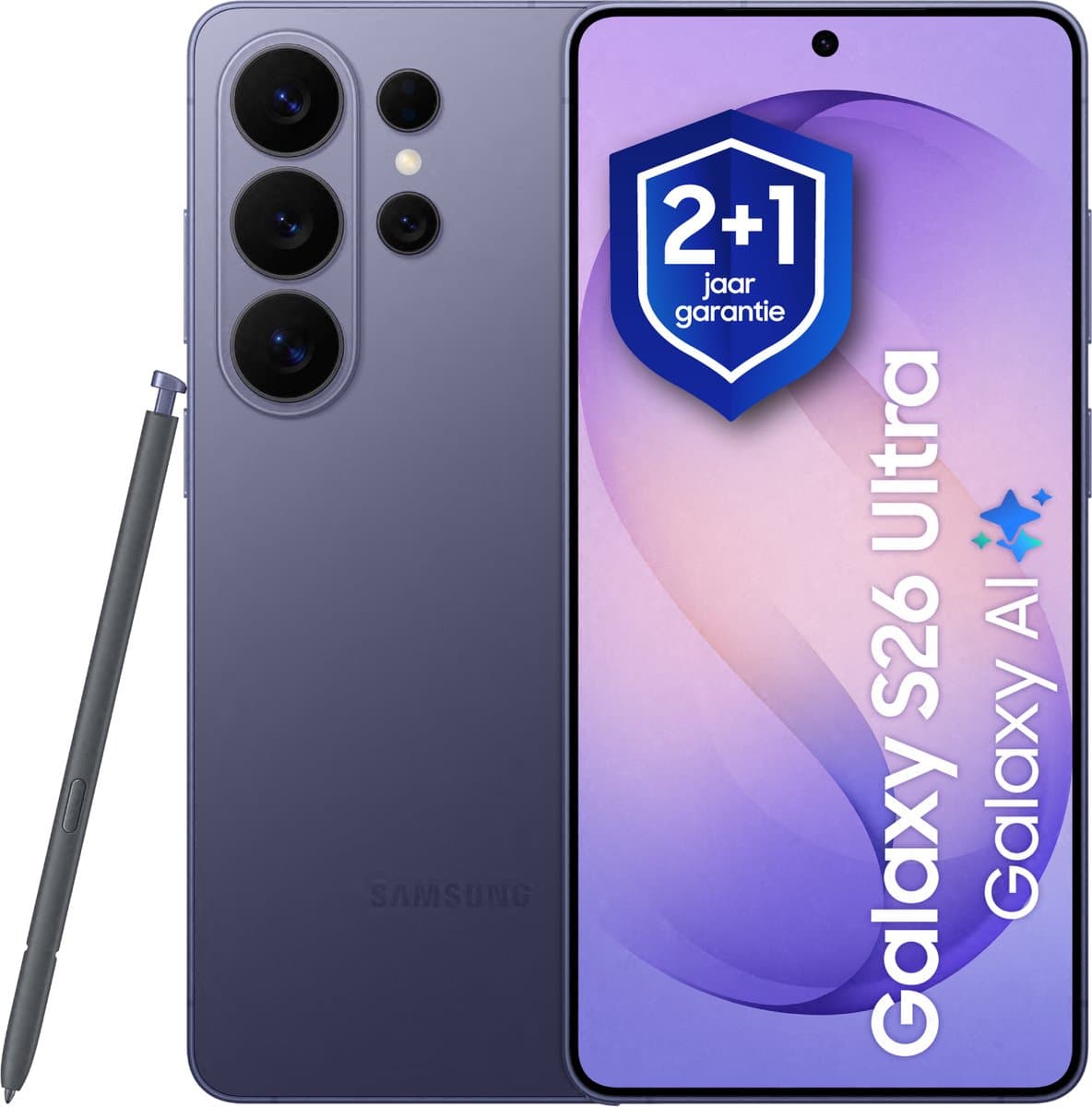 Samsung Galaxy S26 Ultra - Smartphone - 512GB - Cobalt Violet + 1 jaar extra garantie — afbeelding 1