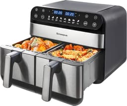 XXL Heteluchtfriteuse 10 Liter met Dubbele Kamer - Dual Zone Airfryer — thumbnail 1