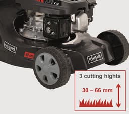 Scheppach Grasmaaier Benzine MP132-40 - 40cm maaibreedte - 4-takt - 131cc - 3,3pk - In 3 maaihoogtes instelbaar: 30-66mm - Voor tuinen tot 600m² - met 35L opvangbak — thumbnail 3