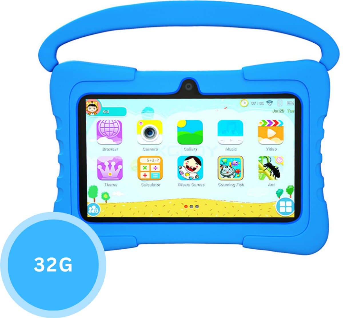 Livista Kindertablet – 32GB – 4000 mAh Batterij – 7 Inch – Educatieve Spelletjes – Ouderlijk Toezicht — afbeelding 1