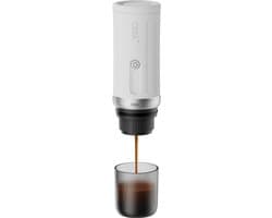 Cerapresso draagbare espressomachine - 3e gen 13500 mAh batterij - tot 8 kopjes zonder opladen - 150s tot 96°C - cups en gemalen koffie - dubbele espresso - draagbare koffiemachine - koffiemaker - reis & camping koffiezetapparaat 12 volt - CERA+