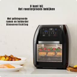 Zyrex® Heteluchtoven - Oven - Airfryer Oven - Zwart - 31cm x 31cm x 38cm — thumbnail 2