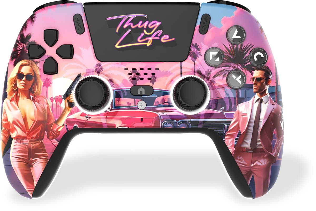 Freaks and Geeks Draadloze Controller - Hall Effect - Bewegingssensor - Vibratie - Thug Life - PS5 — afbeelding 1
