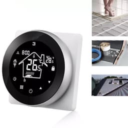 Slimme thermostaat voor cv en boiler | Wifi inbouwmodel | App- en spraakbediening | Programmeerbaar | 4-draads | Zwart — thumbnail 4
