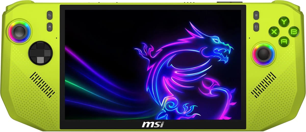 MSI Handheld Claw A8 - Gaming Handheld - AMD Ryzen Z2 Extreme-processor - 8 inch - 1TB SSD - Groen — afbeelding 1