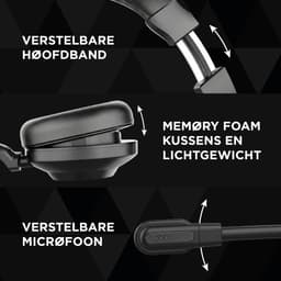 Floki® Draadloze Headset met Microfoon – Bluetooth Dual Connect – Noise Cancelling – Koptelefoon - Hoofdtelefoon — thumbnail 5