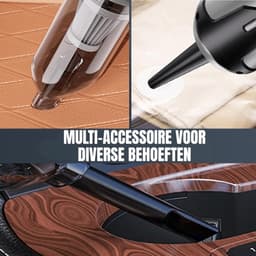 Handstofzuiger met 3 Zuigniveaus – Kruimeldief Snoerloos Compact | Lichtgewicht, Inclusief Opzetstukken — thumbnail 4