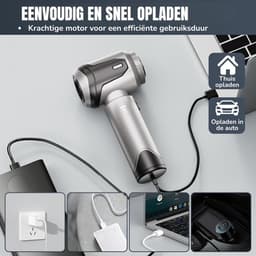 Handstofzuiger met 3 Zuigniveaus – Kruimeldief Snoerloos Compact | Lichtgewicht, Inclusief Opzetstukken — thumbnail 2