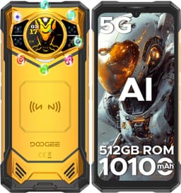DOOGEE S200X 5G - Robuuste smartphone - Robuuste Telefoon - 32GB RAM + 512GB ROM - 6.72 inch 120Hz - 10100mAh/33W - IP68 - Dimensity 7050 5G Octa Core - Nachtzicht - Android 15 - 1,32 achterdisplay - Bluetooth 5.2 - NFC - GPS - Geel — thumbnail 1