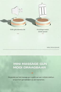 SoNis Massage Gun Mini - Professioneel Massage Apparaat - Massageapparaat Massage gun - Massage Pistool - Wit — thumbnail 5