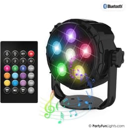 PartyFunLights - 6 LED - PAR - Disco Lamp - Party Speaker - USB - met afstandsbediening — thumbnail 5