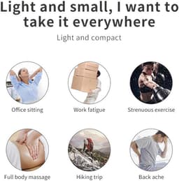Handmassageapparaat - massage gun - massage apparaat - Mini-massageapparaat - Zakmassageapparaat - zwart - ABS — thumbnail 5