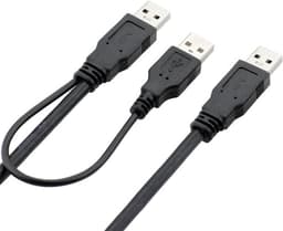 USB 3.0 Y Kabel met Dubbele Stekker voor Externe Harde Schijf — thumbnail 2