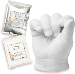 3D Hand- en Voetafdruk Set Baby 0-12 Maanden Gips — thumbnail 1