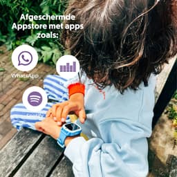 Rebel Cactus SKY (Blauw) - kindersmartwatch - GPS tracker - Whatsapp - (video) bellen - SOS/Geofence - Groot display 1.75" - Gratis OuderApp - Batterij: 32uur - Alle wereldtalen - Geen internet en geen socials - Wel apps - Uit tijdens school - Wifi — thumbnail 5