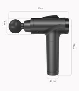 GELLDG Massage gun - Draadloos - Spierherstel en Relax massage - Diepweefselmassageapparaat - Draagbaar elektrisch spiermassageapparaat - Geschikt voor pijnverlichting - met 6 opzetstukken en 12 snelheidsniveaus — thumbnail 3