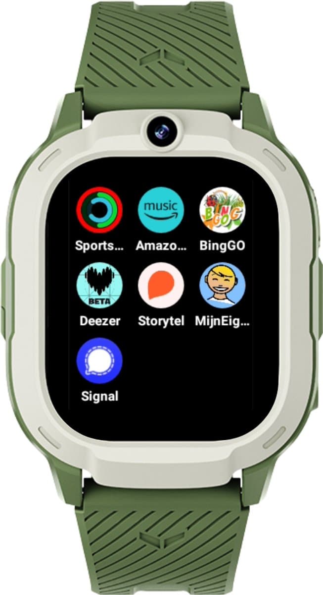 Rebel Cactus SKY (Groen) - kindersmartwatch - GPS tracker - Whatsapp - (video) bellen - SOS/Geofence - Groot display 1.75" - Gratis OuderApp - Batterij: 32uur - Alle wereldtalen - Geen internet en geen socials - Wel apps - Uit tijdens school - Wifi — afbeelding 1