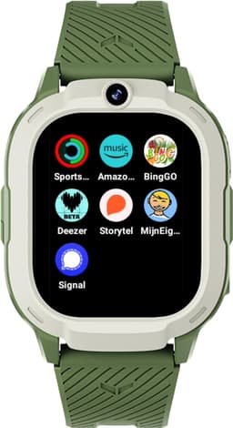 Rebel Cactus SKY (Groen) - kindersmartwatch - GPS tracker - Whatsapp - (video) bellen - SOS/Geofence - Groot display 1.75" - Gratis OuderApp - Batterij: 32uur - Alle wereldtalen - Geen internet en geen socials - Wel apps - Uit tijdens school - Wifi — thumbnail 1
