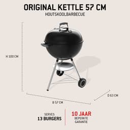 Weber Original Kettle 57 cm Zwart — thumbnail 5