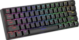 Furycube H61K - Mechanisch Gaming Toetsenbord - 61 Toetsen - Bedraad - RGB Verlichting - Soldeerbare Switches - Zwart — thumbnail 5
