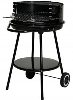 Koopman Grill – Inklapbaar met Onderstel – 51 x 82 cm – Zwart — thumbnail 1