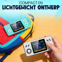 Retro Game Console – Handheld Spelcomputer voor kinderen – Gameboy – Reisspeelgoed – LCD-kleurenscherm – 266 Games — thumbnail 3
