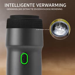 SmartOutdoor Draagbare Elektrische Espressomachine 3-in-1 | 15 Bar | Voor Capsules & Gemalen Koffie | Koffiezetapparaat voor Onderweg | 12V | Ideaal voor Reizen & Camping — thumbnail 4