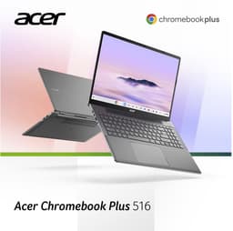 Acer Chromebook Plus 516 CB516-1H-5026 - 16 inch - Core 5 (i5) - 8GB - 128GB - Verlicht toetsenbord – Grijs — thumbnail 1