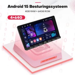 Boscer Autoradio - Geschikt voor Toyota Aygo, Citroën C1 & Peugeot 108 (2015–2020) - 4+64GB Android 15 - 9 Inch HD Touchscreen (1280x720) - Draadloze Apple CarPlay & Android Auto - GPS, WiFi & Bluetooth - Camera & Microfoon — thumbnail 4