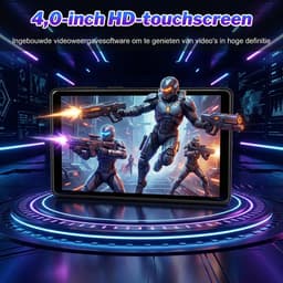 96GB MP3 Speler met Bluetooth en WiFi - Android 13 Muziekspeler met 4 Inch IPS Touchscreen - Spotify en Play Store Compatibel - 2000mAh Batterij - FM Radio - Inclusief Hoofdtelefoon - Uitbreidbaar Geheugen — thumbnail 3