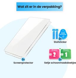 2BEFUN Screenprotector geschikt voor Nintendo Switch OLED - 2 Stuks - Gehard glas - Screenprotectors - Beschermglas - Accessoires — thumbnail 5