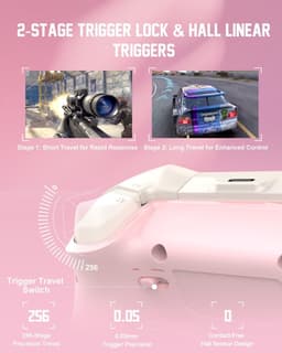 PXN P5 - Draadloze Game Controller - Trillingsfunctie - USB & Bluetooth - PC & Console - Wit — thumbnail 3