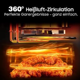 Grote heteluchtfriteuse XXL 9 liter met 9 programma's en LED-display — thumbnail 2