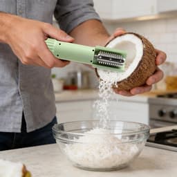 Elektrische Fruit Rasp - Keuken Rasp Machine - Groente Salades Maken - Draadloos en Spatvrij - 24.5 cm Lengte - Wit — thumbnail 3