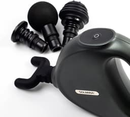 Massagepistool - Spierontspanningstool - Herstel na sport - 4 snelheden 4 koppen - Compact draagbaar - Groen — thumbnail 5