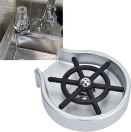 Glazenspoeler - Bekerreiniger - Snel Glazen Wassen - Eenvoudige Installatie - Zilver Zwart — thumbnail 3