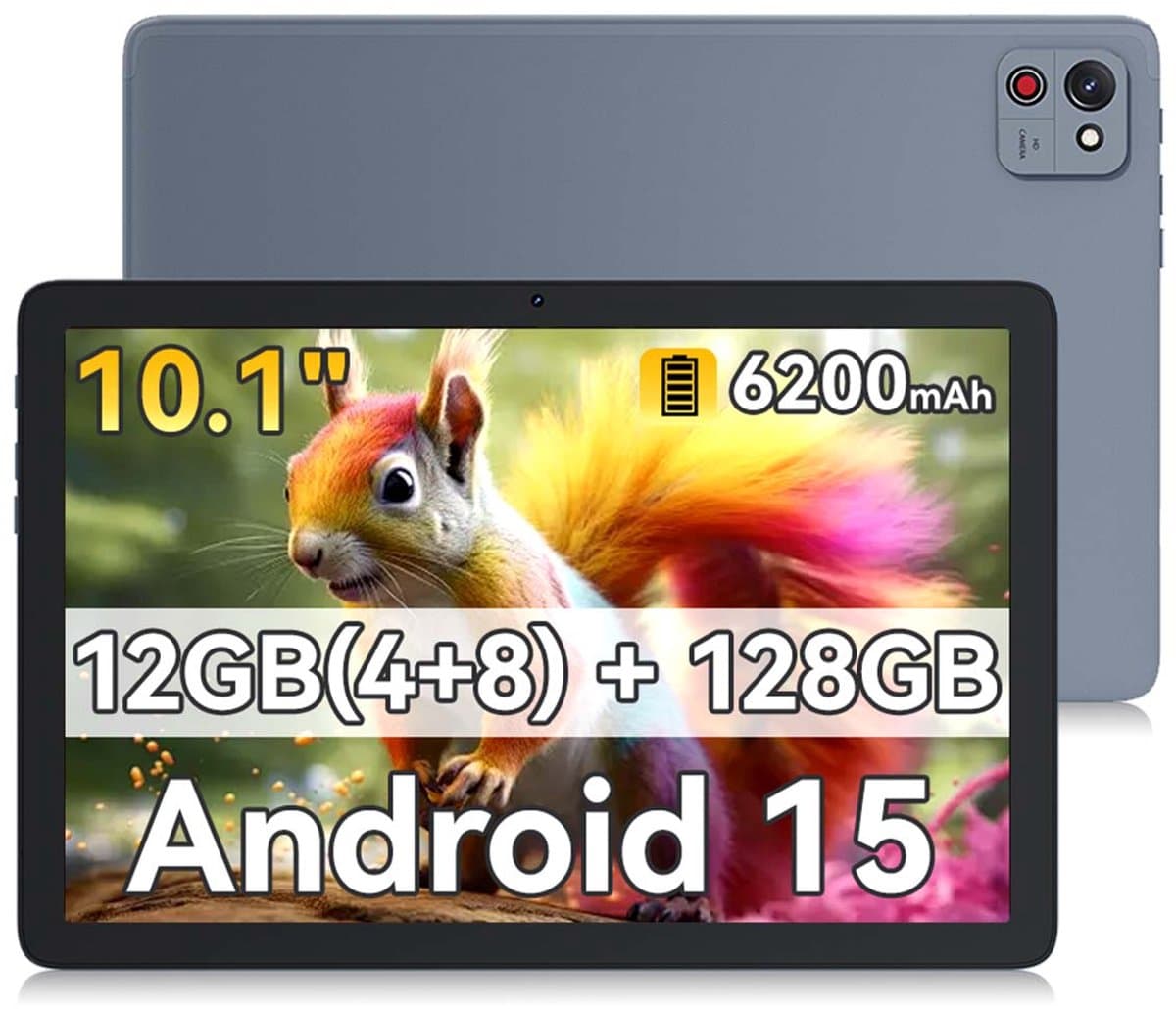 Tablet - CUBOT TAB 65 - 12GB RAM 128GB ROM - 10,1 inch - Android 15 - 6200 mAh - Wi-Fi Dual Band - GPS - Grijs — afbeelding 1