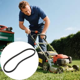 Vervangende grasmaaier riem - Aandrijfriem Gazonmaaier - Gazononderhoud - Duurzame rubberconstructie - 754 cm lengte — thumbnail 3