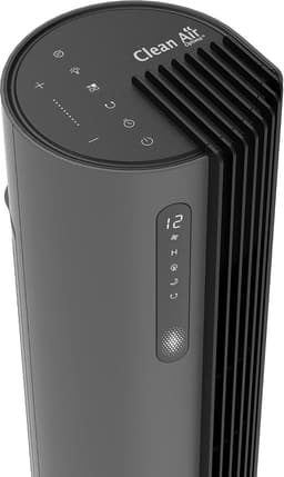 Luxe Toren Ventilator - Slimme Ventilator - Frisse Lucht - App Bediening - 31x31x111cm - Grijs — thumbnail 3