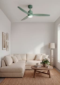 CREATE - Stille plafondventilator van 40 W met technische ABS-bladen, verkrijgbaar in verschillende maten - M - Met licht - Controller voor wandmontage - WIND STYLANCE — thumbnail 3