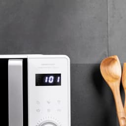 Digitale Magnetron - Oven met grill - Snel eten bereiden - Plat interieur zonder draaiplateau - 25 liter inhoud - Wit — thumbnail 2