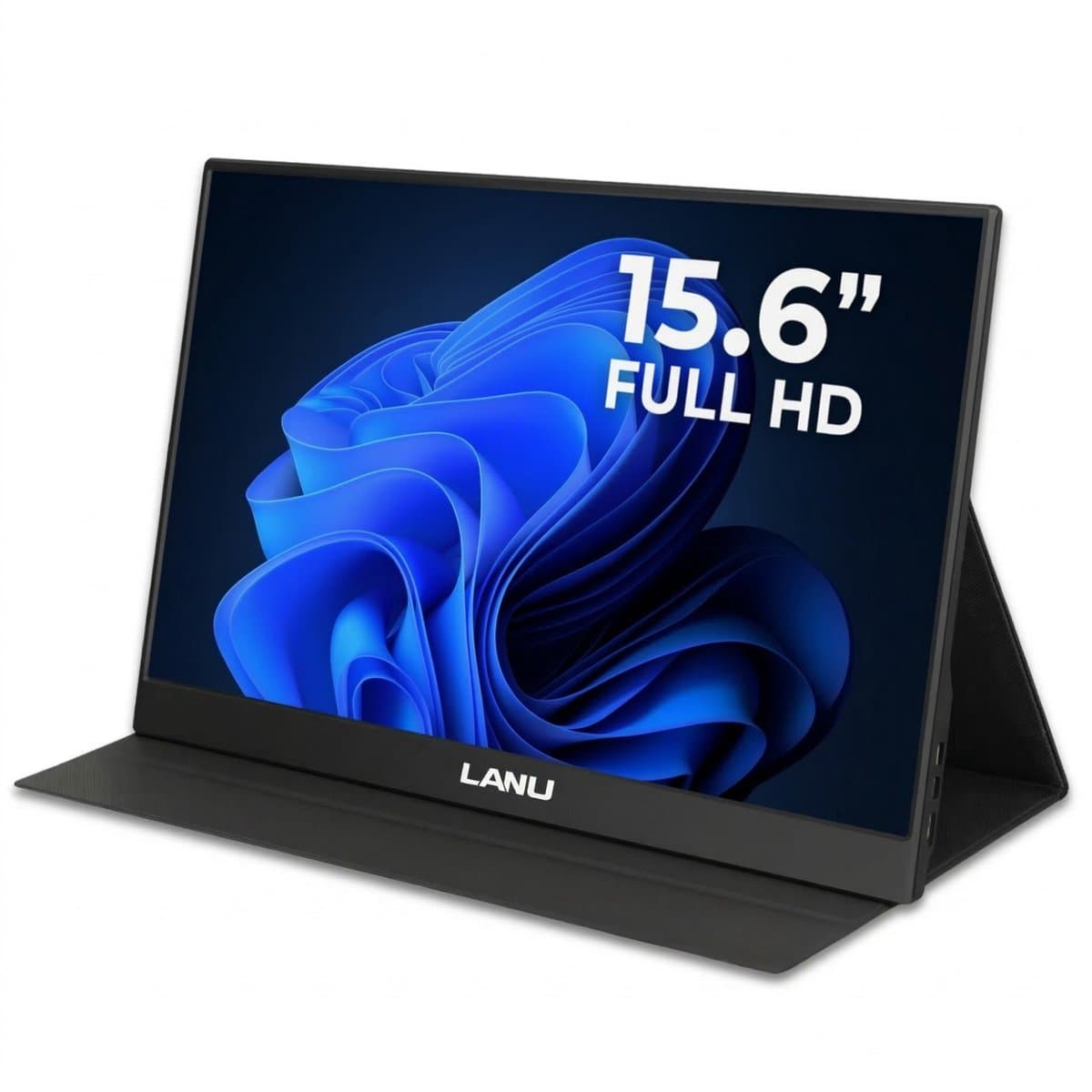 Portable Monitor Flex 15.6" - Full HD Draagbare monitor met USB-C & HDMI - Extra scherm laptop - Plug & Play - Incl. Beschermhoes — afbeelding 1