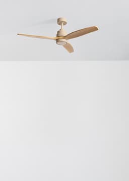 CREATE - Stille plafondventilator van 40 W met technische ABS-bladen, verkrijgbaar in verschillende maten - M - Met licht - Controller voor wandmontage - WIND STYLANCE — thumbnail 2