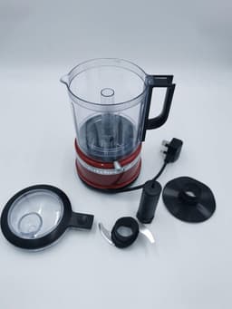Keukenmachine Hakmolen - Keuken Assistent - Snel Ingrediënten Snijden - Met Garde Accessoire - 12 Liter Kom - Rood — thumbnail 5