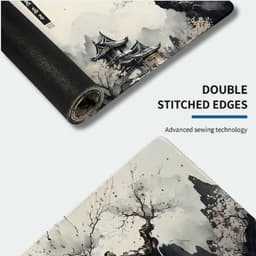Zen Design XXL Muismat 90x40 – Japans Landschap – Anti-slip – Bureau Onderlegger — thumbnail 5