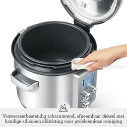Krachtige Keukenmixer - Kan Blender - Smoothies Maken - Negegen Functieknoppen - 15 Liter Inhoud - Zilver — thumbnail 5