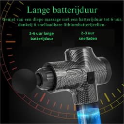 DIMICO - Massage apparaat - Massage-gun - Massage gun - Zwart - 50W - Massagepistool - Lichaam nek rug benen - 30 standen — thumbnail 4